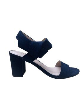 Bandolino Women’s Navy Textile Upper Open Toe Donna Heel Sandals Size 8.5M